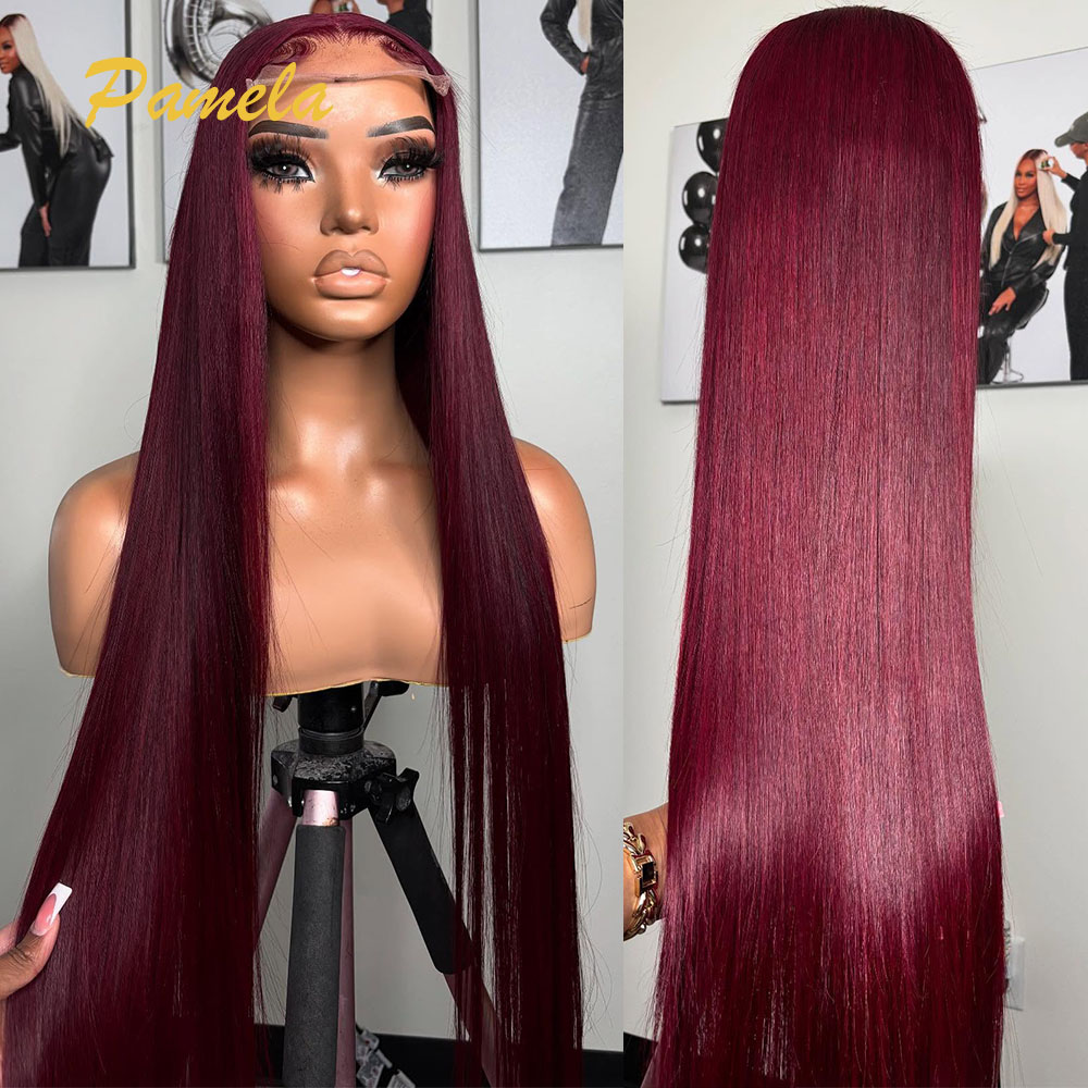 Süper Çift Çekilmiş Bordo Renk - Lace Front Wigs incelemesi ve fiyatı