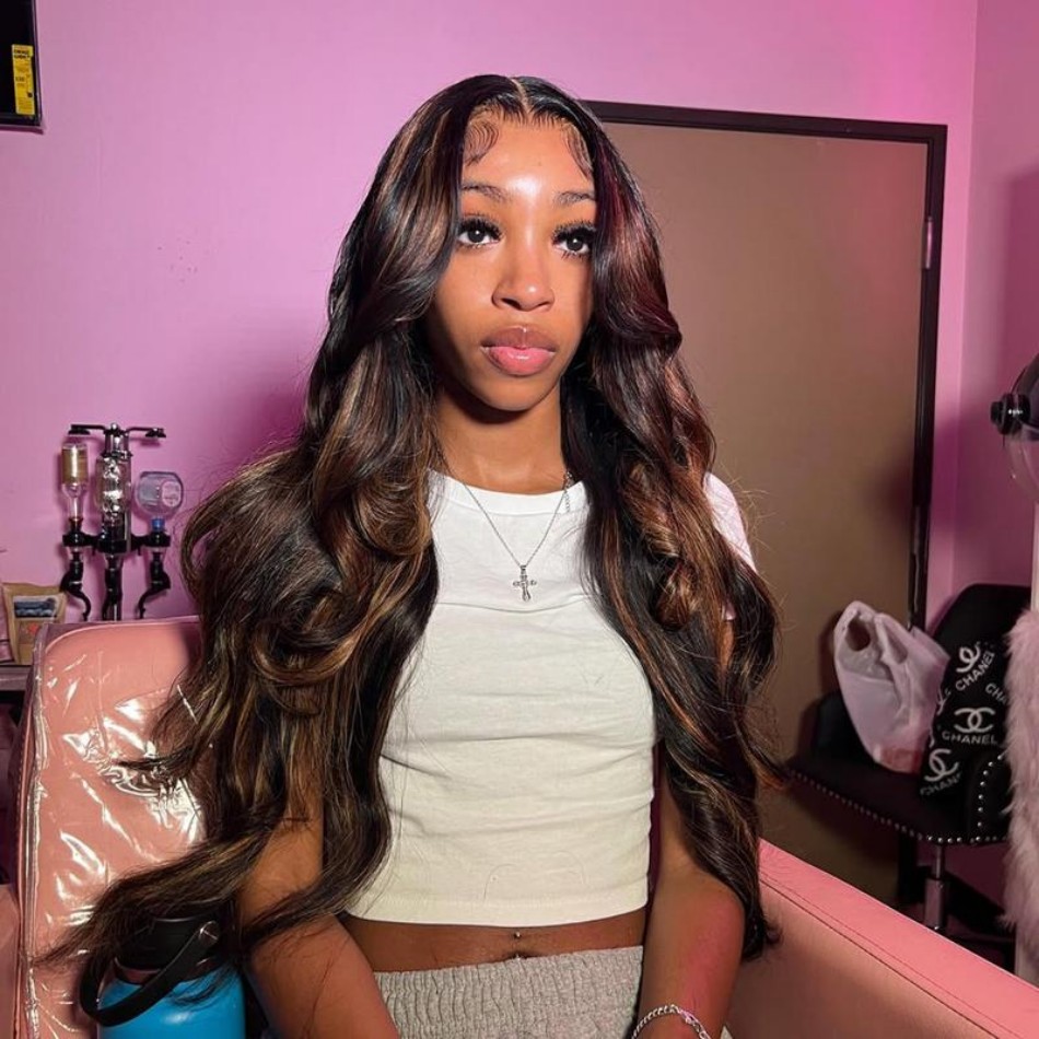 P1B30 Highlight Ombre Vücut Da - Hd Lace Frontal Wig Human Hair Pre Plucked incelemesi ve fiyatı