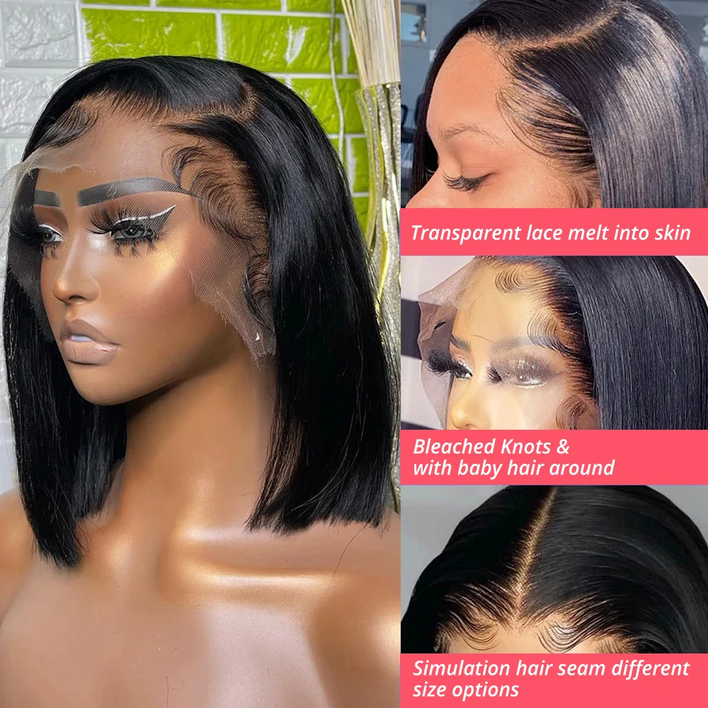 %200 Yoğunluklu 8-14 İnç Kısa  - Glueless Wear And Go Human Hair Wig incelemesi ve fiyatı